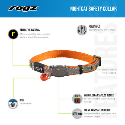 Rogz Night Cat Safety Release Collar