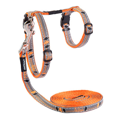 Rogz Night Cat H-Harness and Lead Combination