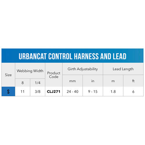 Rogz UrbanCat Control Harness and Lead