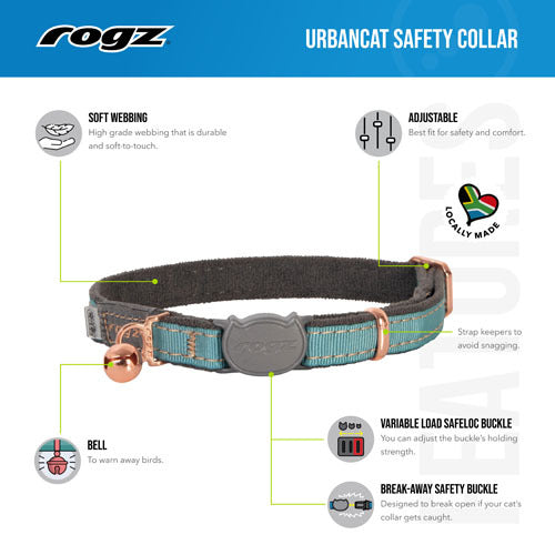 Rogz Urban Cat Safety Collar