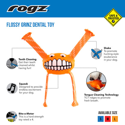 Rogz Flossy Grinz Dental Toy