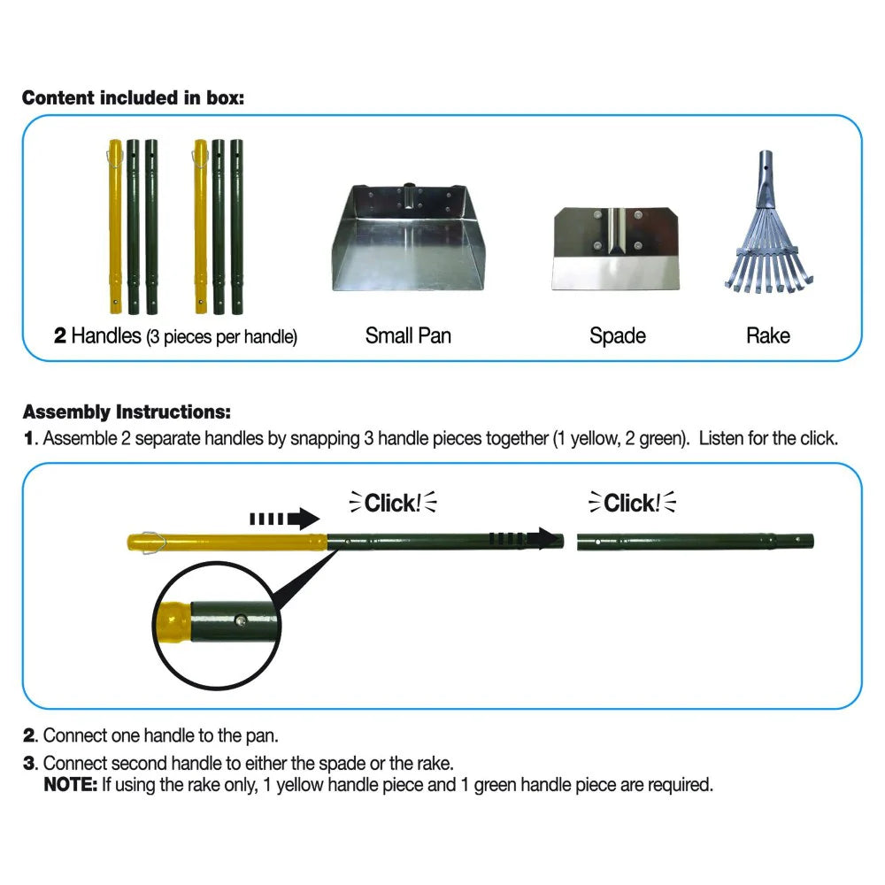 Wee-Wee All in 1 Rake, Spade & Pan Set