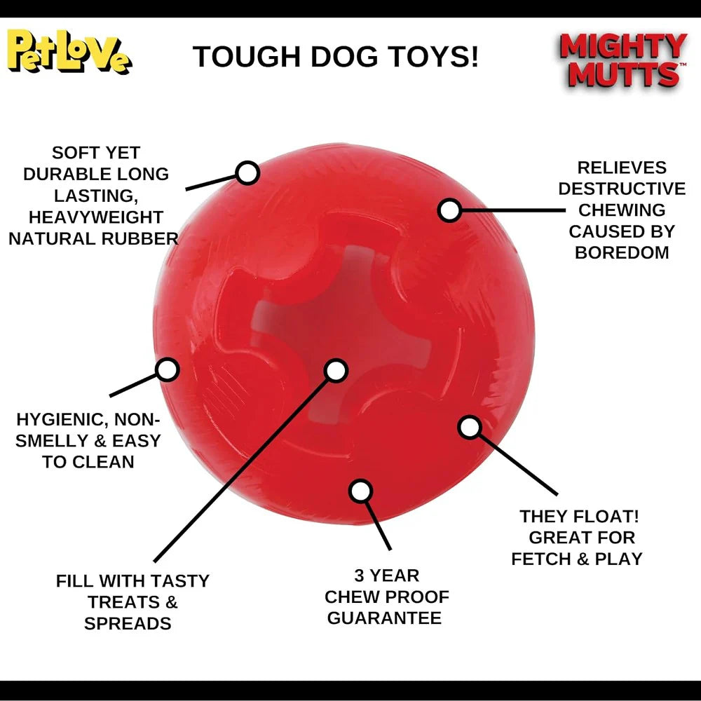 PetLove Mighty Mutts Rubber Ball