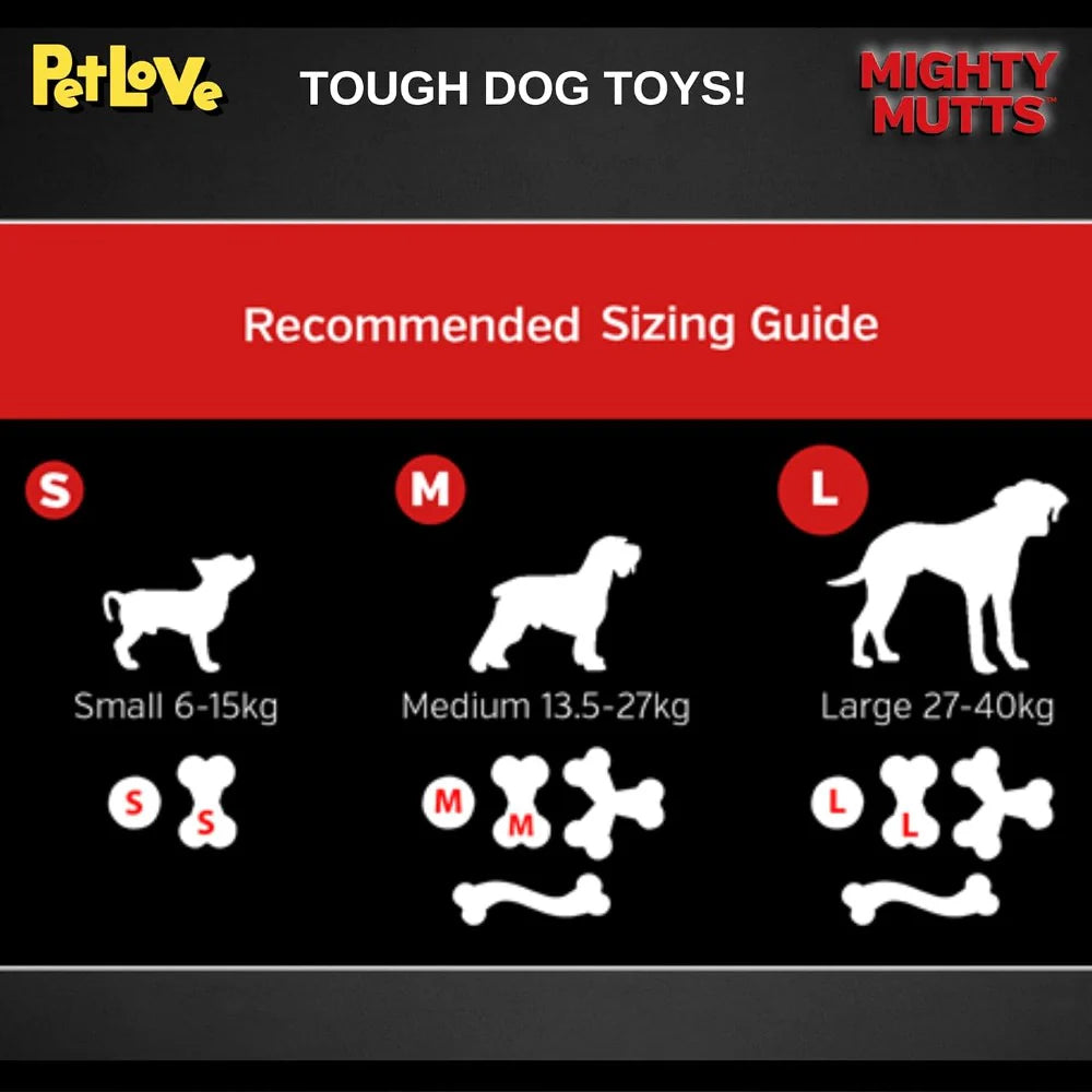 PetLove Mighty Mutts Rubber Bone