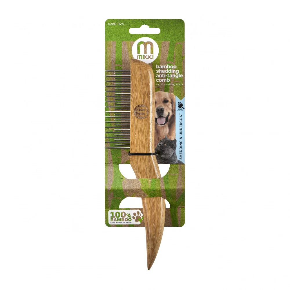 Mikki Bamboo Anti-Tangle Comb - Shedding