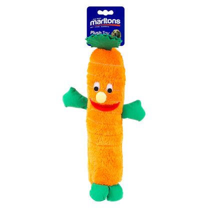 Marltons Carrot Plush Toy with Squeaker