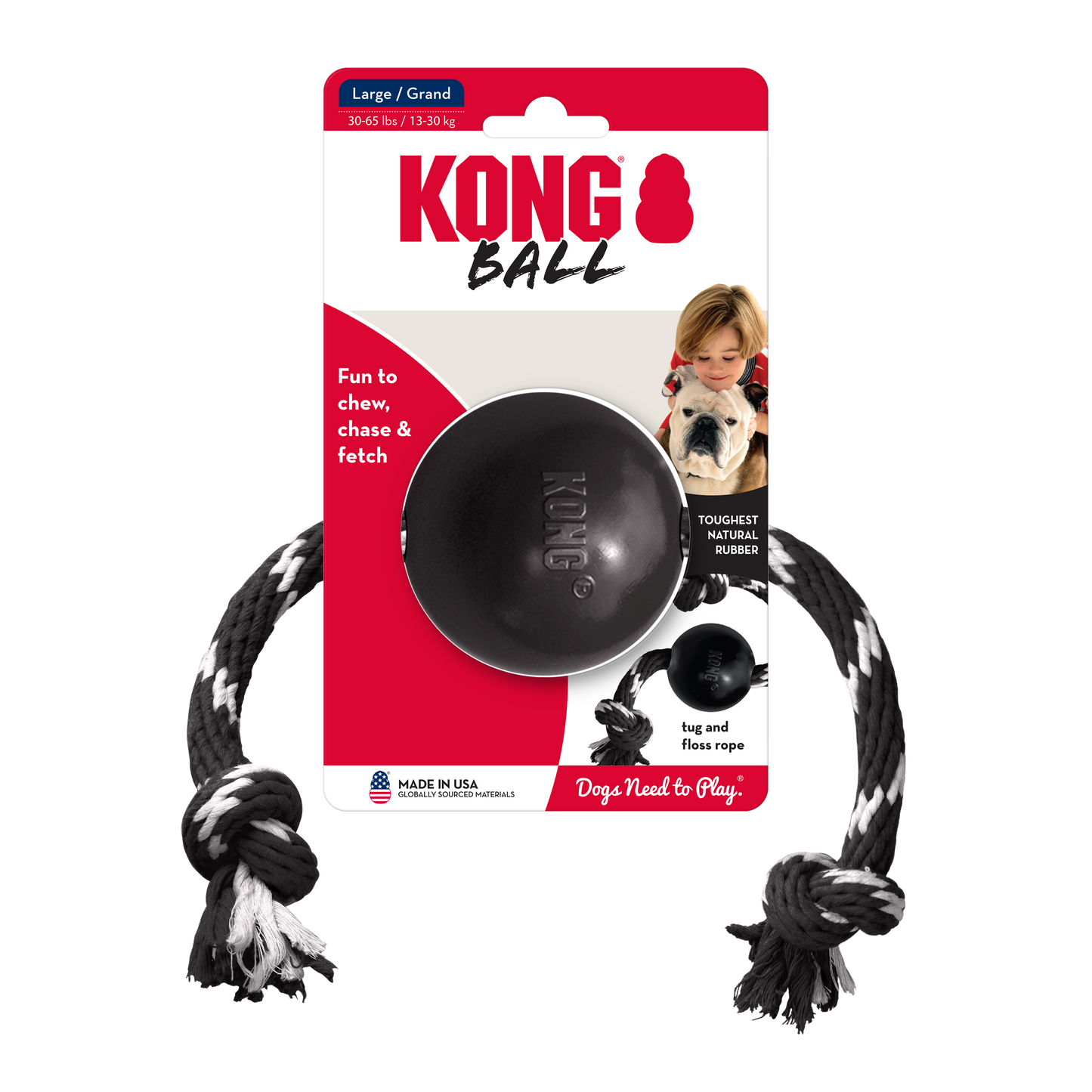 Kong Extreme Ball with Rope