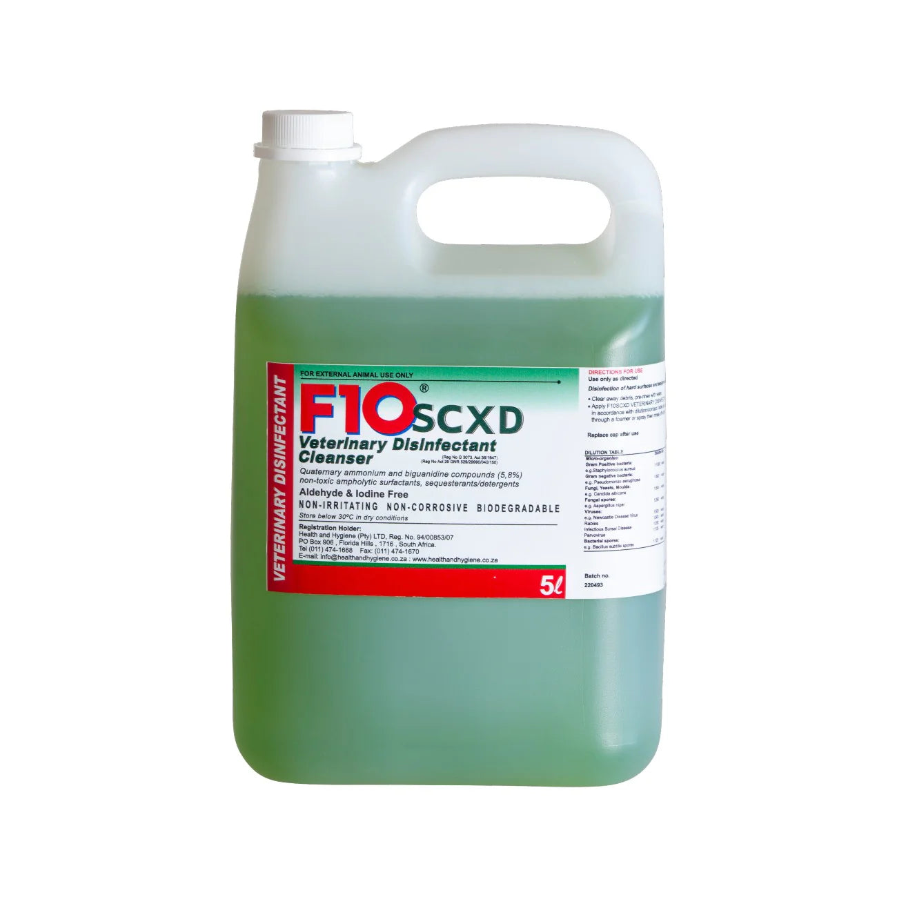 F10SCXD Veterinary Disinfectant / Cleanser