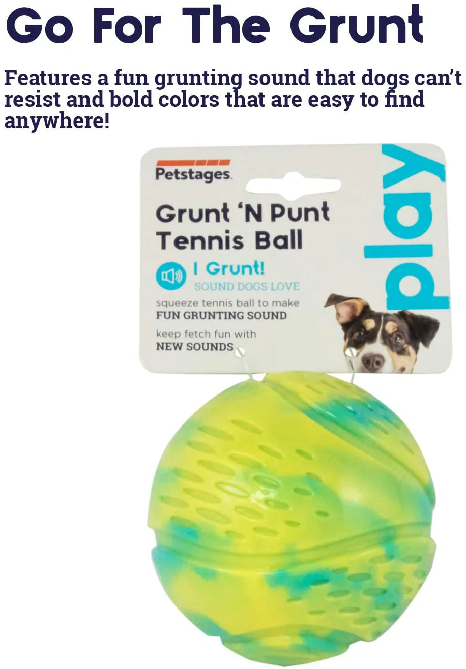 Petstages Grunt 'n Punt Tennis Ball