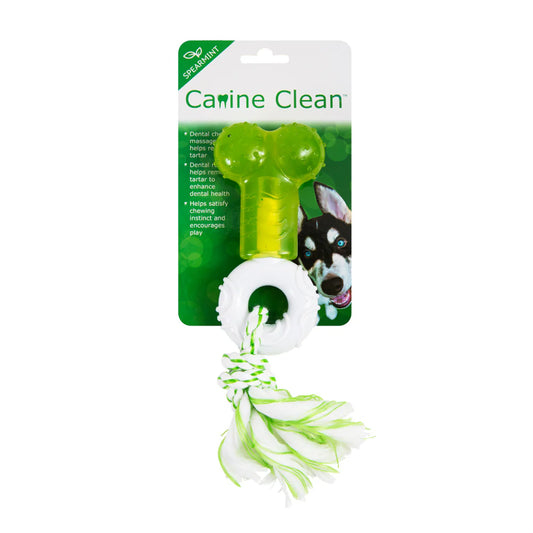 Marltons Canine Clean TPR Nylon Bone with Dental Rope