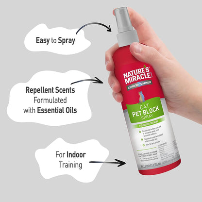 Nature's Miracle Advanced Cat Pet Block Repellent Spray