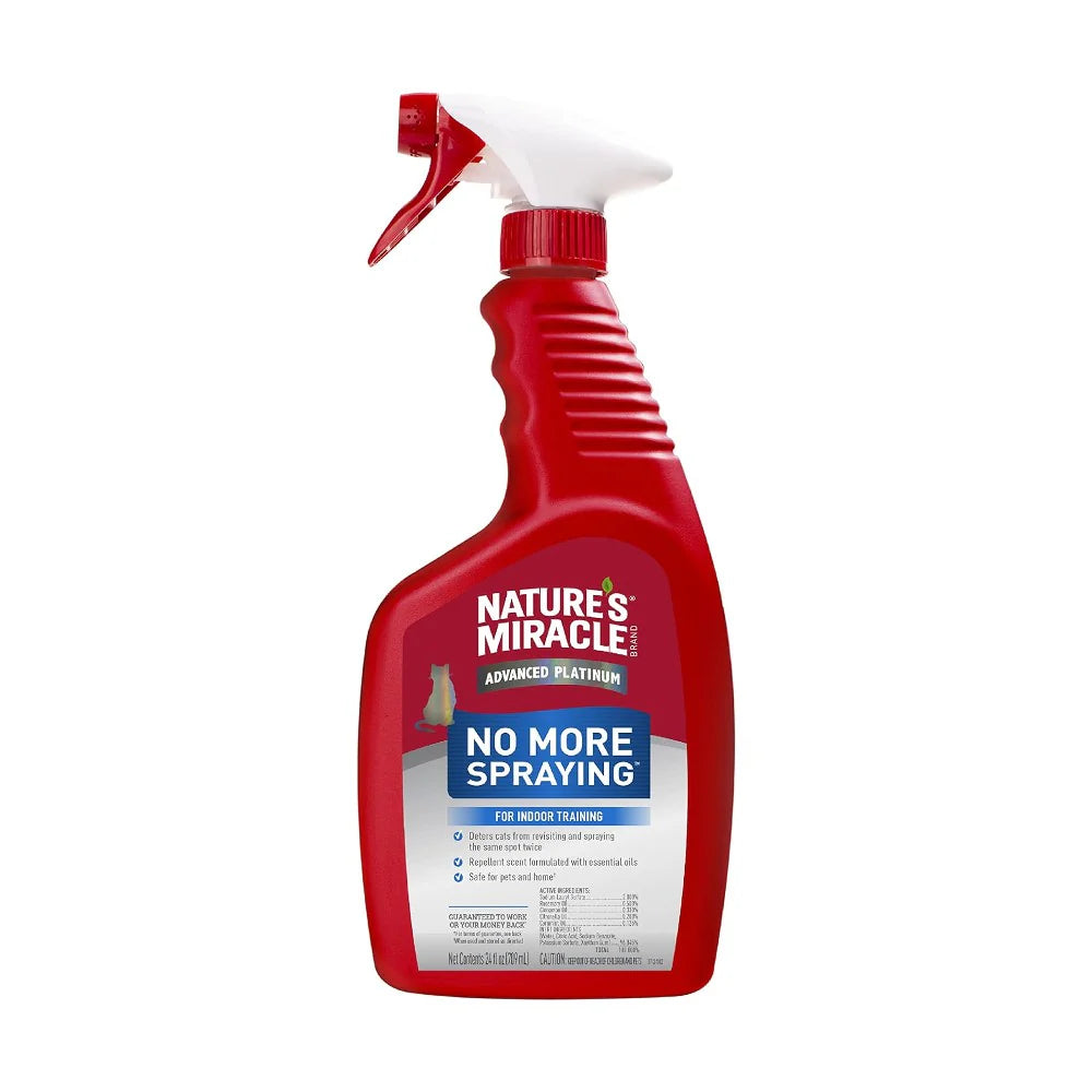 Nature's Miracle Advanced Cat No More Spraying Stain and Odor Remover Spray with Repellent