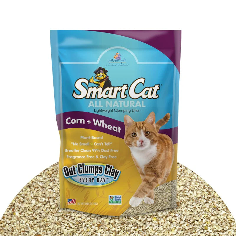 SmartCat All Natural Clumping Litter - Corn and Wheat