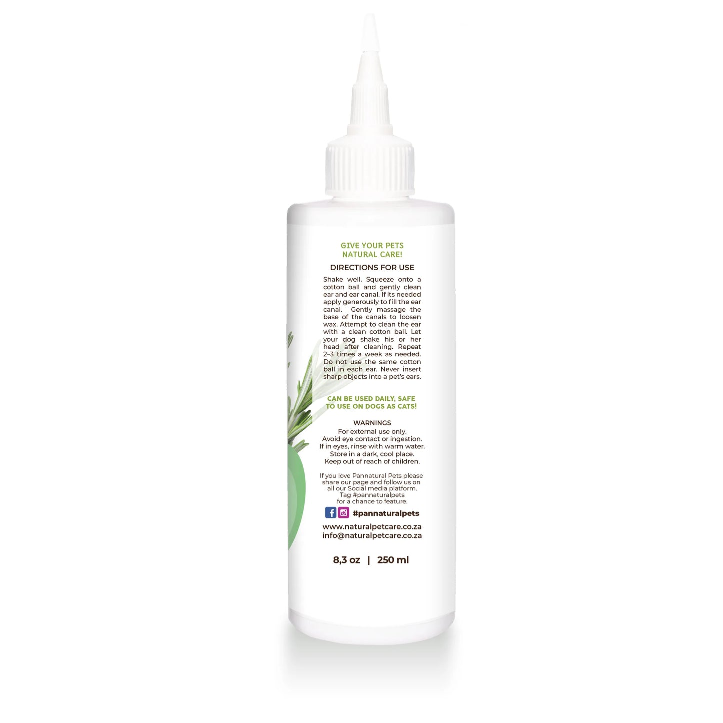 Pannatural Natural Pet Ear Cleanser