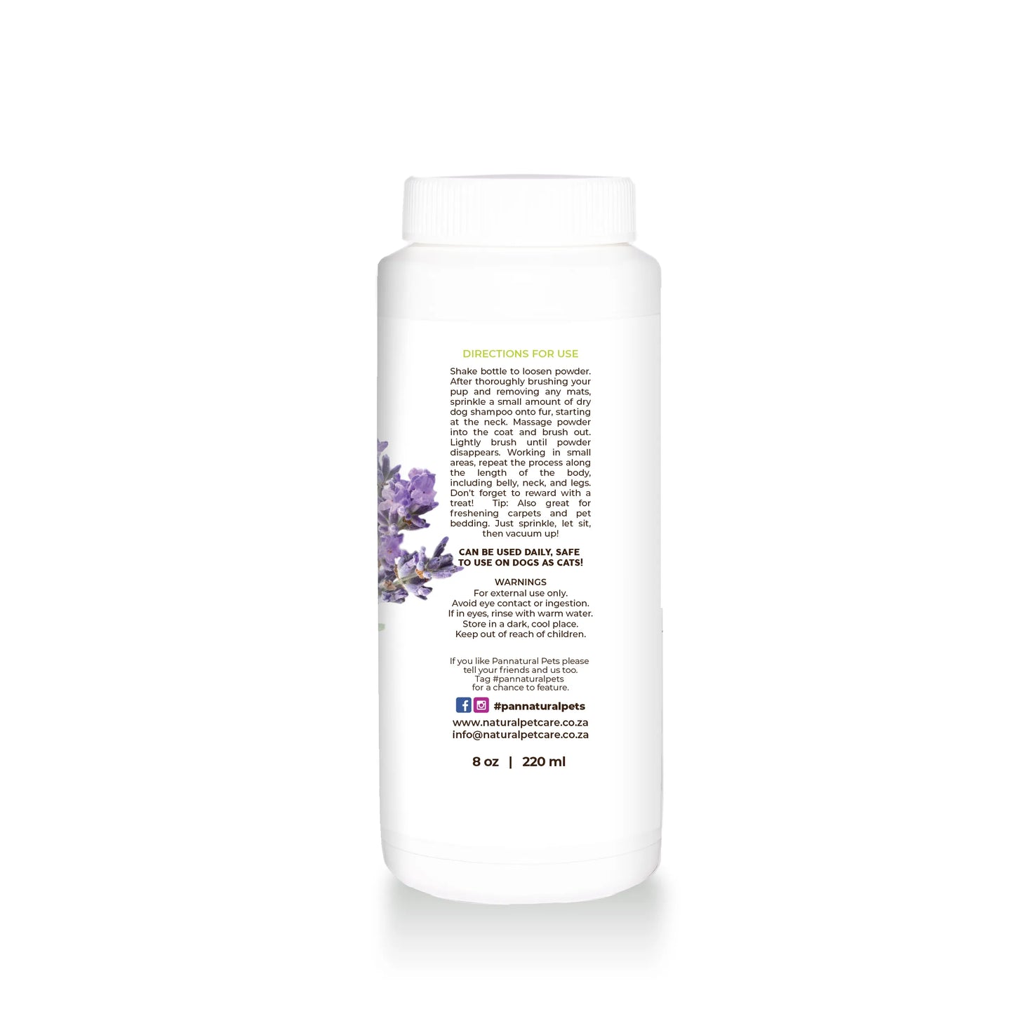 Pannatural Natural Dry Shampoo powder – CALMING LAVENDER