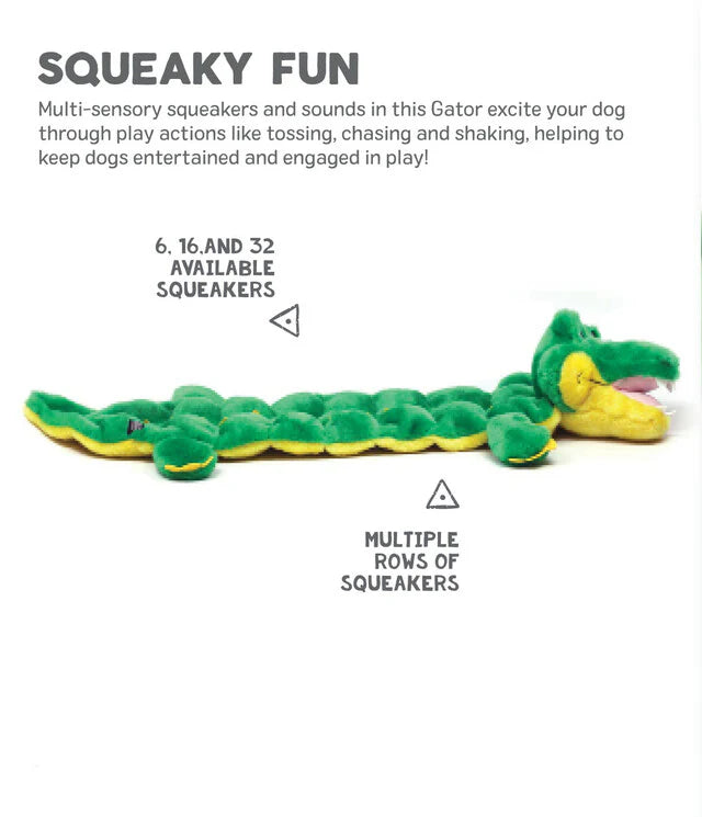 Outward Hound Squeaker Matz Gator XL 16 Squeaker