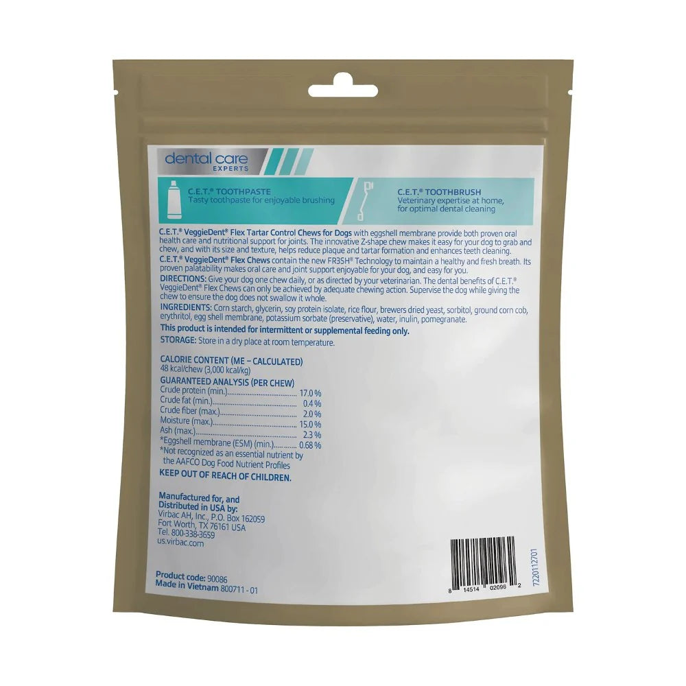 CET Veggiedent Flex Dental Chews