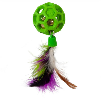 JW Pet Cataction Feather Ball with Bell