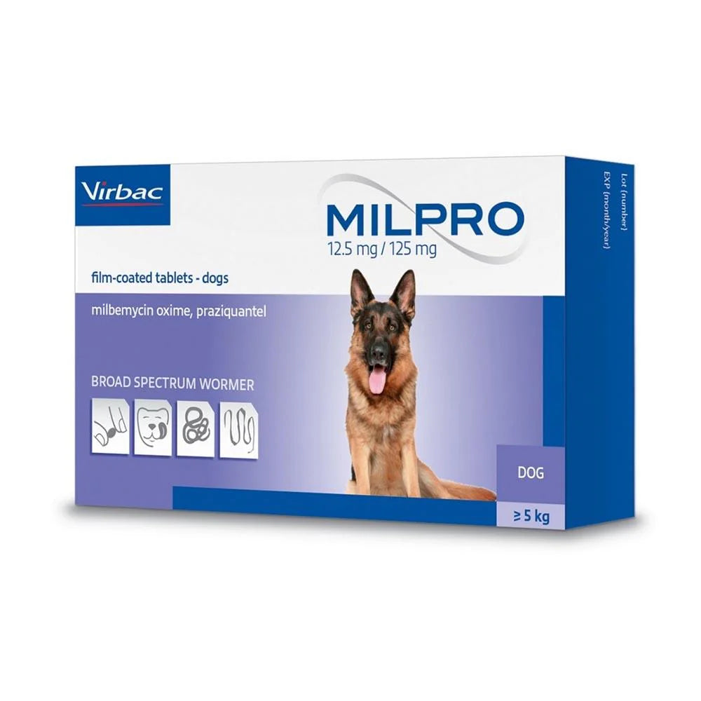 Milpro Dewormer Flavoured Tabs For Dogs & Puppies