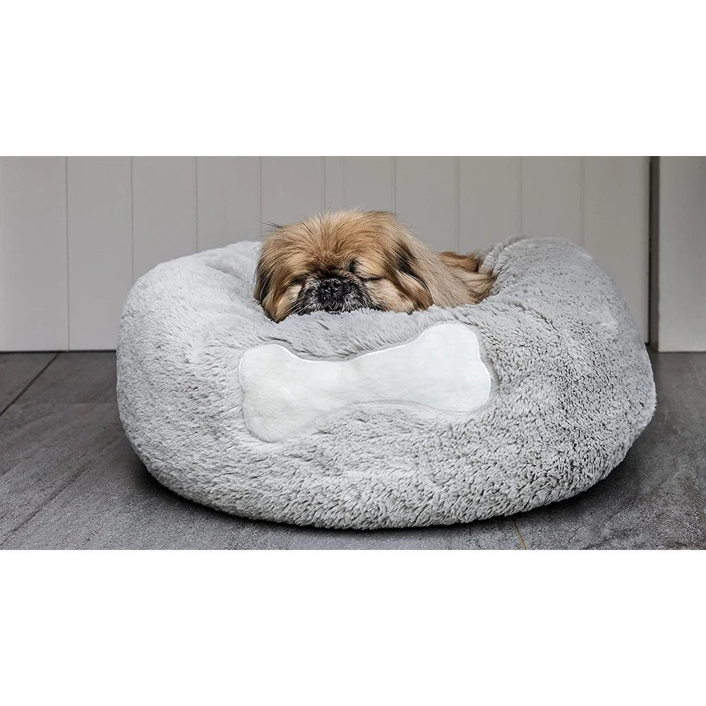 Mikki Calming Donut Bed - Grey