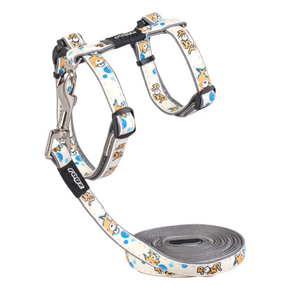 Rogz Glow Cat H-Harness and Lead Combination