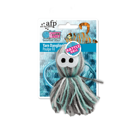 All For Paws Yarn Dangling Octopus