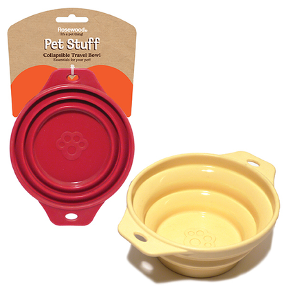 Rosewood Collapsible Travel Bowl