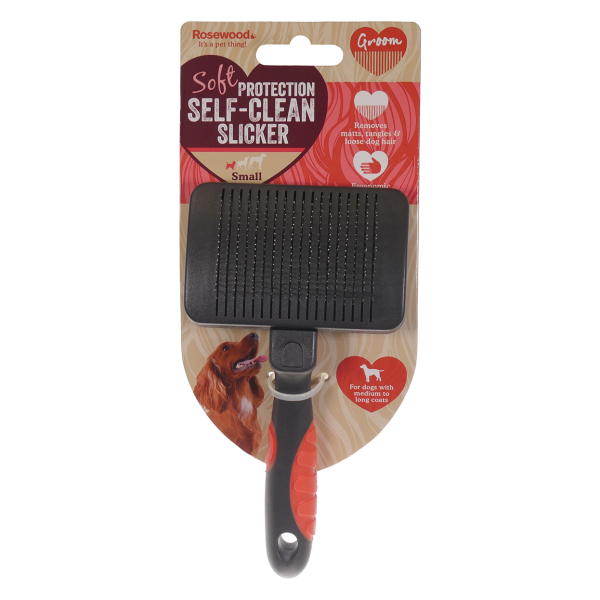 Rosewood Self Cleaning Slicker Brush