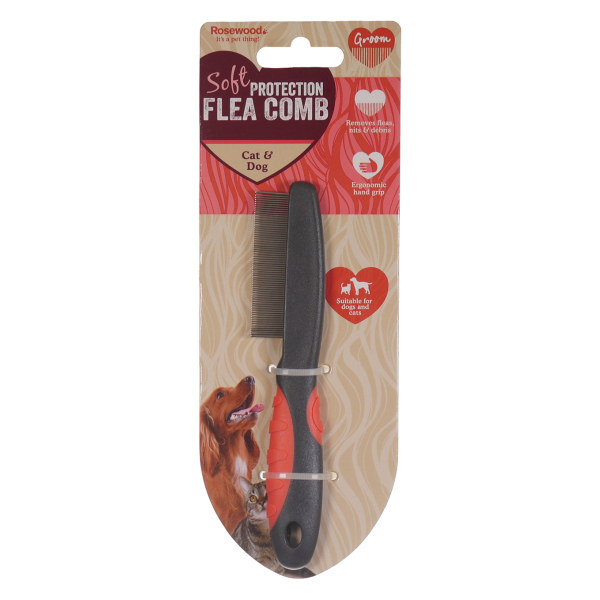 Rosewood Soft Protection Medium Flea Comb