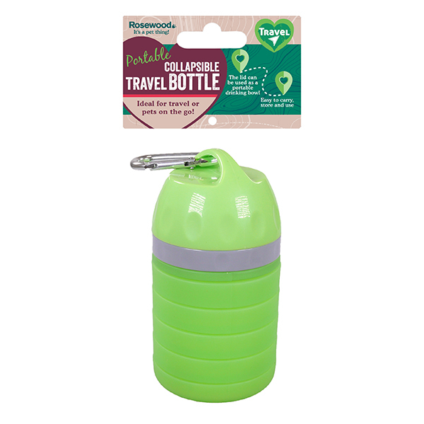 Rosewood Portable Collapsible Travel Bottle