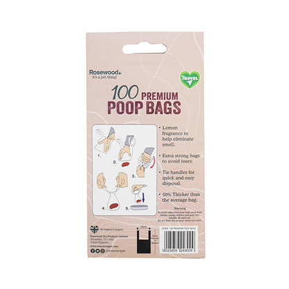 Rosewood Premium Doggy Bags 100pc