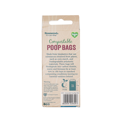 Rosewood Compostable Doggy Bags Rolls 60pc