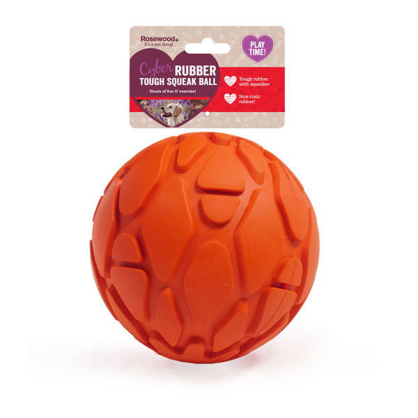 Rosewood Tough Rubber Squeak Ball