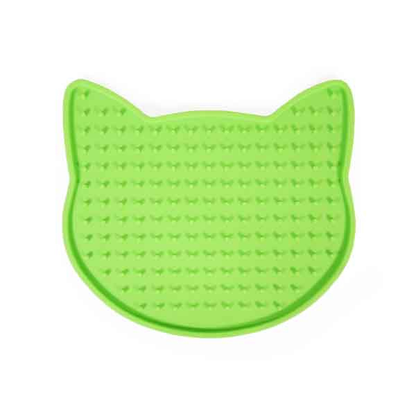 Rosewood Cat Head Shape Lick Mat