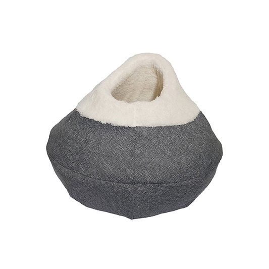 Rosewood Round Cosy Plush Cat Cave