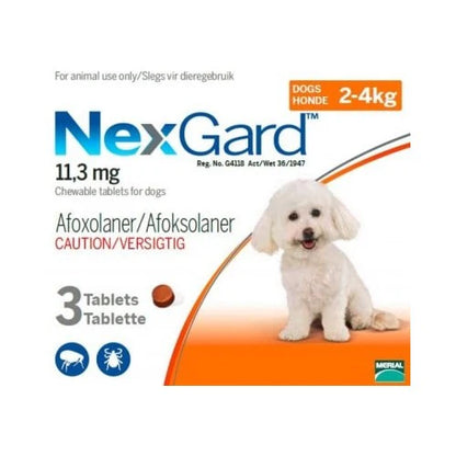 NexGard Chewable Tick & Flea Tablets for Dogs