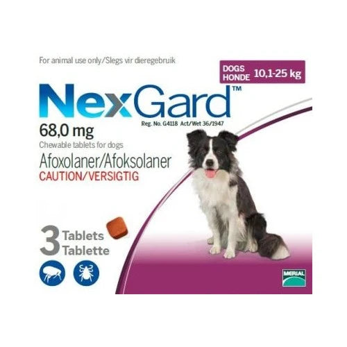 NexGard Chewable Tick & Flea Tablets for Dogs