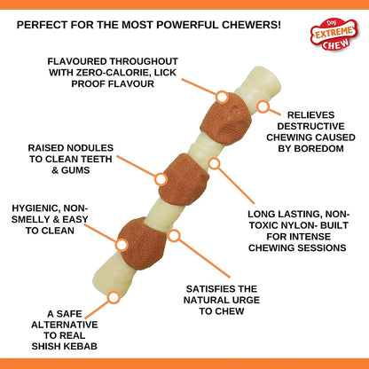 Nylabone Extreme Chew Shish Kebab - Chicken