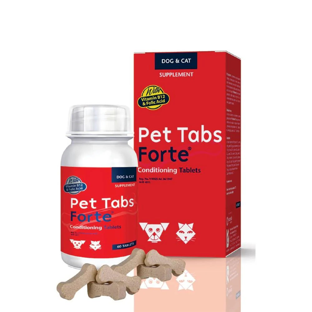 Pet Tabs Forte Advanced Nutritional Supplement Dog & Cat - 60 Tablets