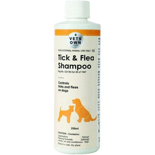 Vets Own Tick & Flea Shampoo 250ml