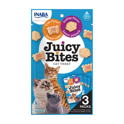 JUICY BITES 3 Pack - Cat Treats Crab & Scallop