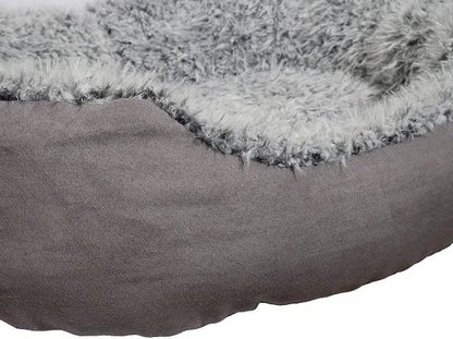 Rosewood Lion Faux Suede Oval Bed