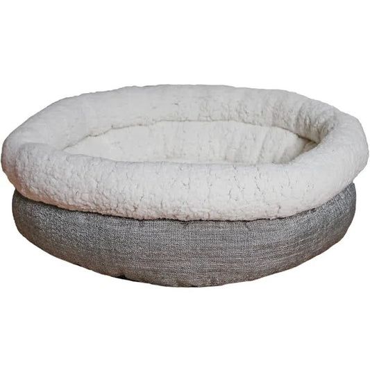 Rosewood Deep Tweed Teddy Bear Round Bed